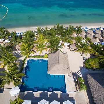 aerial picture of the first pool