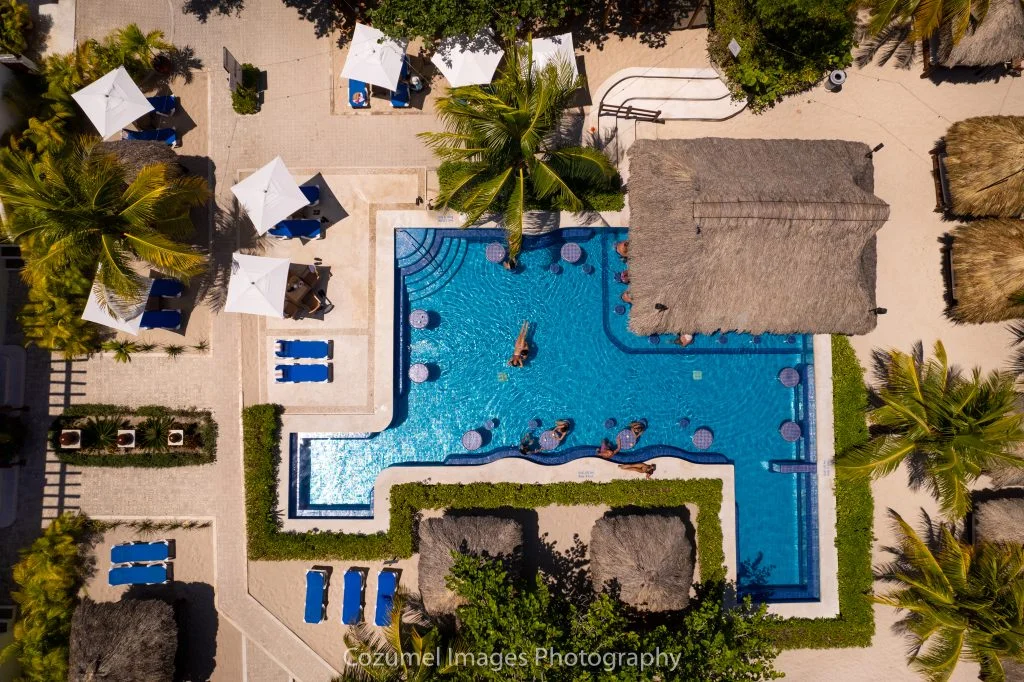 aerial picture of the second pool