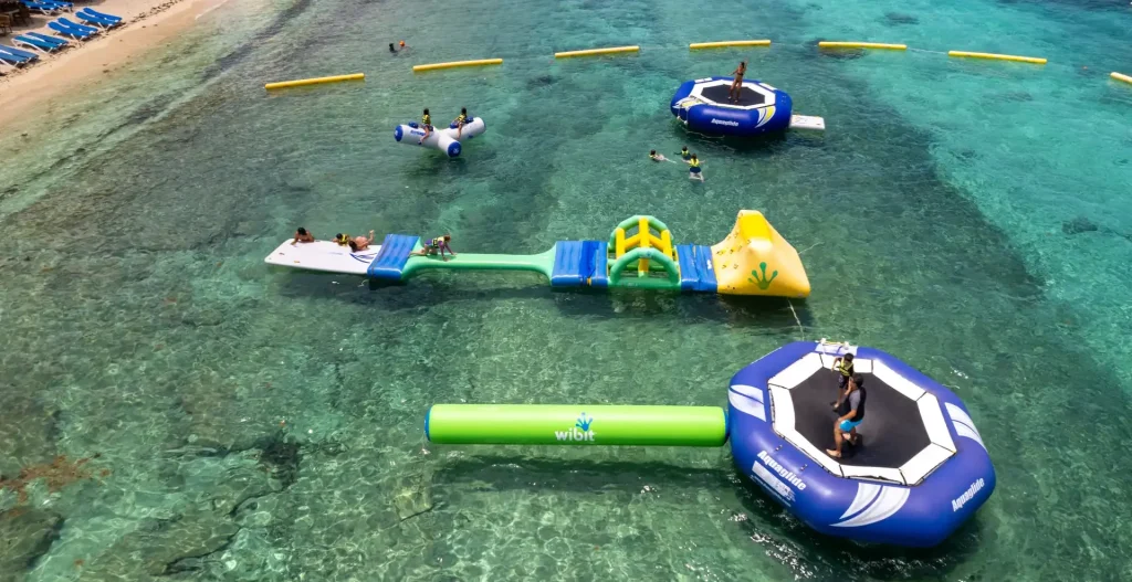 Second aerial vew of the aquatic park